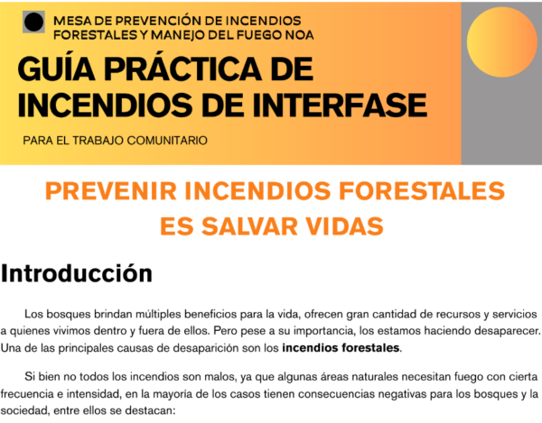 Guía Práctica de Incendios Forestales NOA